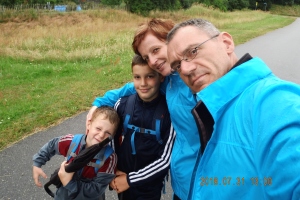 Wanderung auf dem Elbdeich in Boizenburg/Elbe